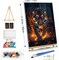 Paint by Numbers Kit for Adults – Tiger Design, DIY Paint by Number with Frame and Easel, Animal Art Kit for Home Wall Decor and Gifts – 7.87x11.81 Inch Canvas